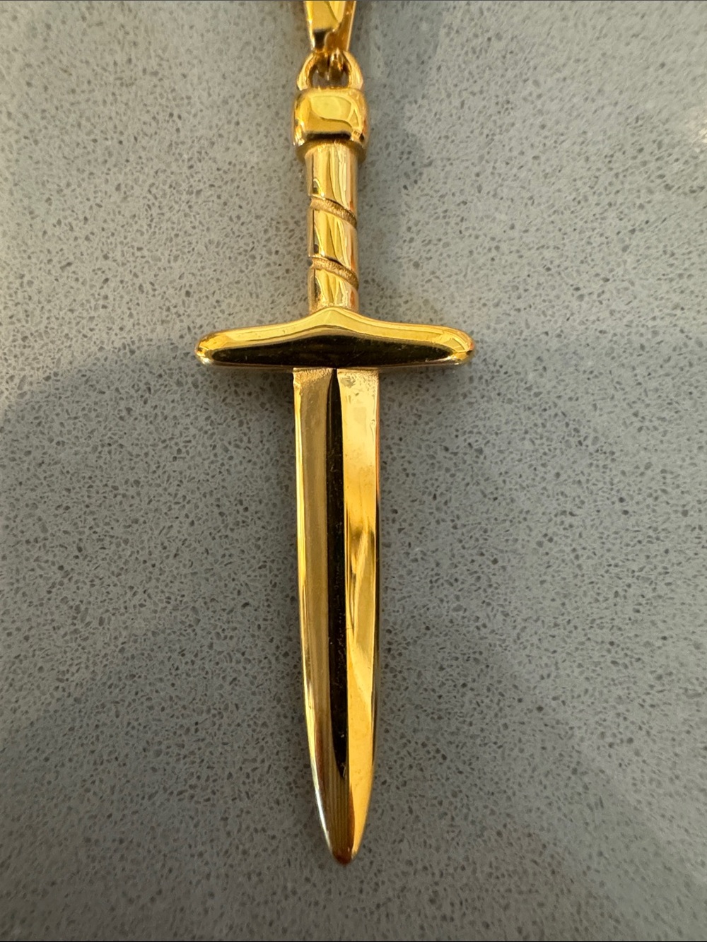 Reign Gold Dagger Pendant Necklace -NEW IN PACKAGING